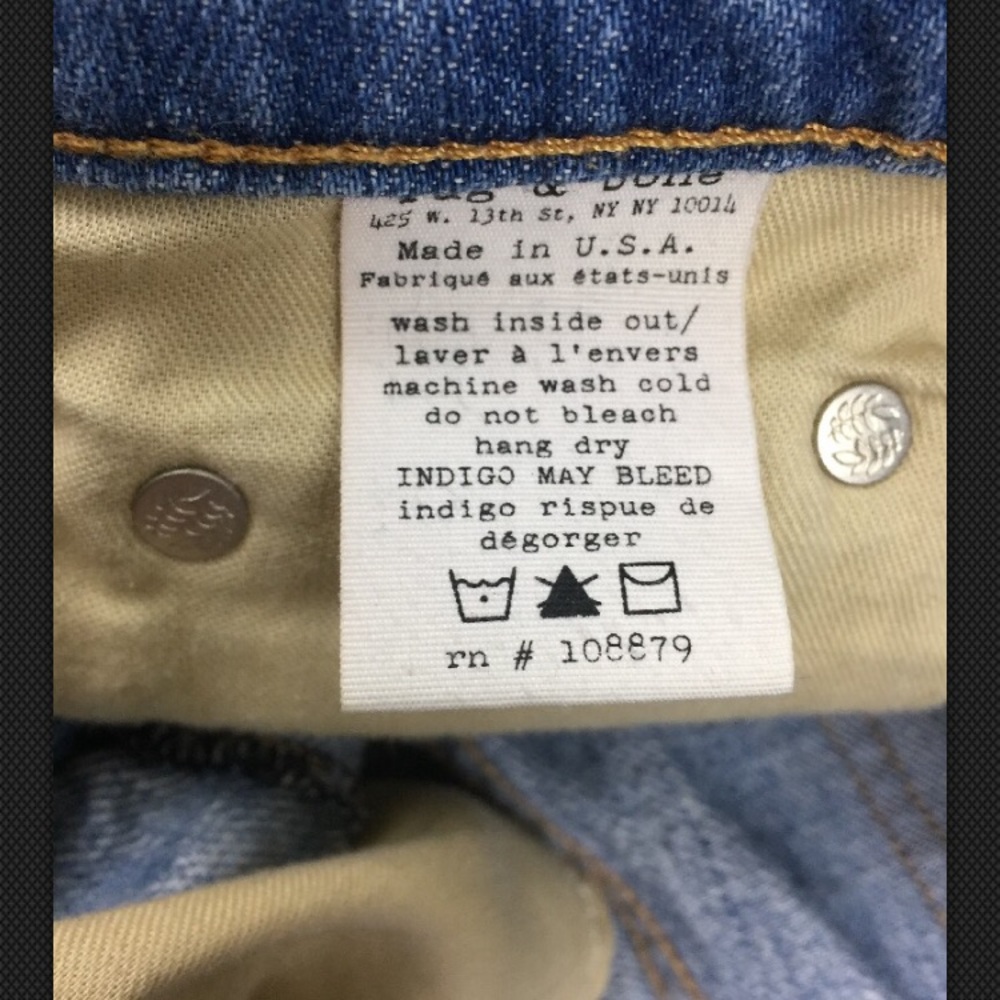 Rag & Bone Cutoff Denim Shorts - Picture 5 of 5